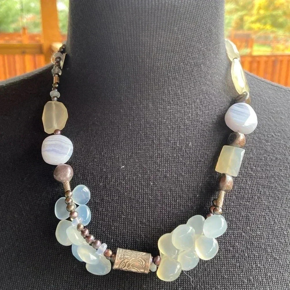 Source Unknown Jewelry - Chunky Bead /  Crystal / Stone Necklace